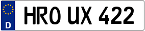 Trailer License Plate